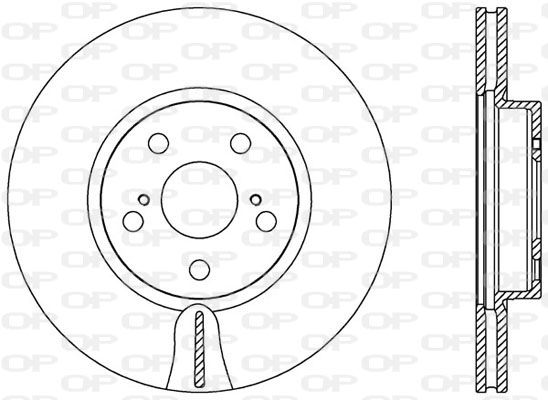 OPEN PARTS Тормозной диск BDA2583.20